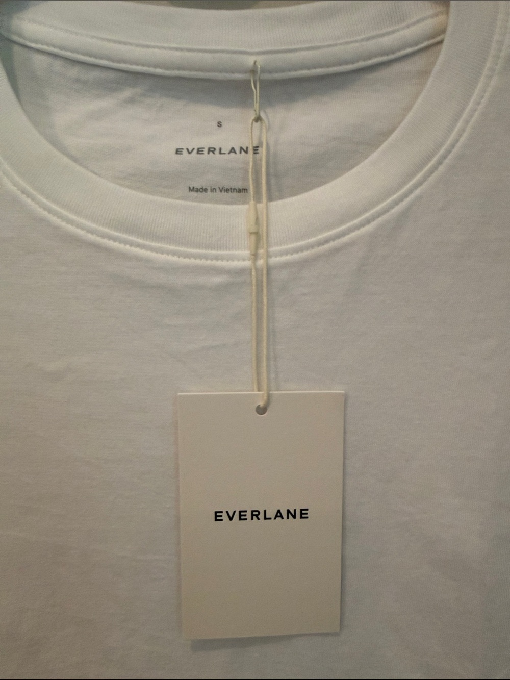 Everlane White Short-Sleeve Crew Tee - Picture 2 of 5